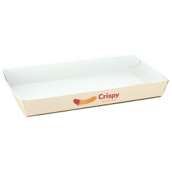 Barqueta Blanca Extra Folding 270gr/m² para menú combinados Impresa 1 - 2 Tintas