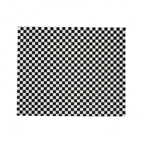 PAPEL ANTIGRASA CUADROS NEGROS 31X38CM PAPEL ANTIGRASA CUADROS NEGROS 31X38CM