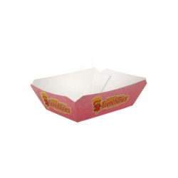 Barquetas Cartón Kraft para fritos 250ml 1 - 4 Tintas + Barniz