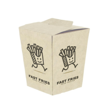Cofre de Patatas Grande Blanco Impreso 1 a 4 Tintas + Barniz