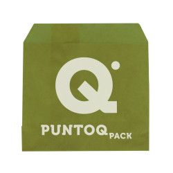 Bolsa Papel Antigrasa Kraft Patatas Fritas 12x12  Impresa 1 Tinta