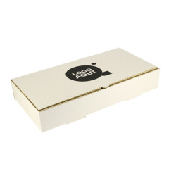 Caja Pizza Calzone Cartón Blanco 30,5x15,2x5cm Impresa