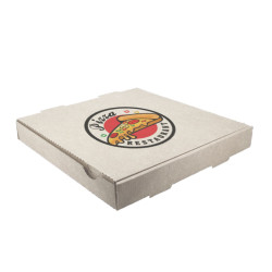 Caja Pizza Cartón Blanco 36 x 36 x 4 cm 1-2 Tintas