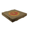 Caja Pizza Cartón Marrón 36 x 36 x 4 cm 1-2 Tintas