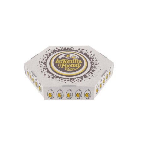 Caja Especial Tortillas Cartón Blanco 20 x 20 x 5 cm Impresa