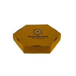 Caja Especial Tortillas Cartón Marrón 20 x 20 x 5 cm Impresa