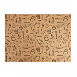 Mantel Desechable Kraft Fast Food (30x40cm) 70 gr. Impreso 1 Tinta