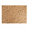 Mantel Desechable Kraft Fast Food (30x40cm) 70 gr. Impreso 1 Tinta
