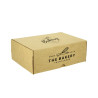 Caja 1/2 Menú Fondo Automático Cartón Blanco 2 divisiones 22x15x7,6cm Impresa