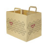 Bolsa Papel Kraft Asa Plana 32 + 21,5 x 24,5 cm Impresa