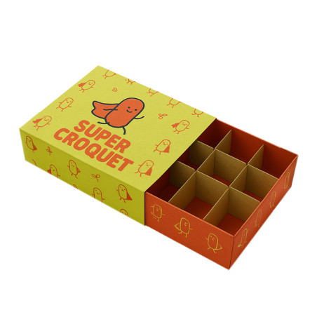 Caja con separadores (1-4 tintas) | Personalizado Premium