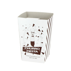 Estuche Fondo Automatico 8x8x15,5cm Cartón Reciclado Madera 300 gr/m² Impreso 1 T + Barniz Brillo