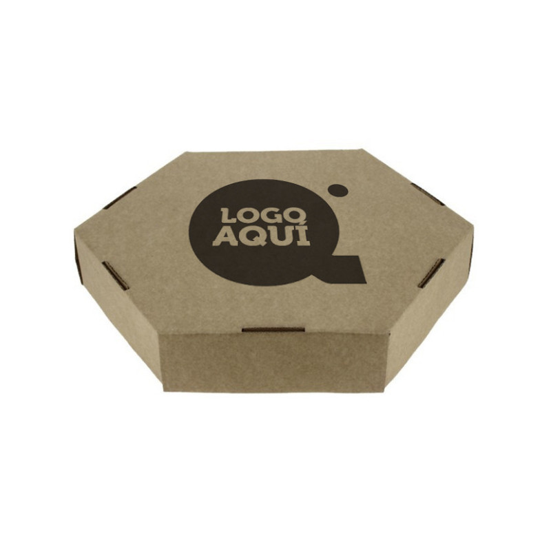 Caixa Especial Tortilhas Cartão Kraft 24x24x5 cm (24Ø) Impressa 1 Tinta 1 Lado