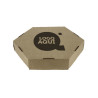 Caja Especial Tortillas Cartón Kraft 24x24x5 cm (24Ø) Impresa 1 Tinta 1 Cara