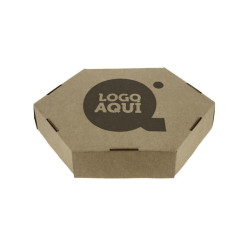 Caja Especial Tortillas Cartón Kraft 26x26x5 cm (26 Ø) Impresa 1 Tinta 1 Cara