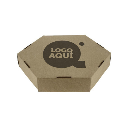 Caja Especial Tortillas Cartón Kraft 26x26x5 cm (26 Ø) Impresa 1 Tinta 1 Cara