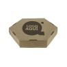 Caja Especial Tortillas Cartón Kraft 26x26x5 cm (26 Ø) Impresa 1 Tinta 1 Cara