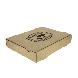 Caja para cachopo y milanesa de cartón microcanal Personalizada 1 Tinta