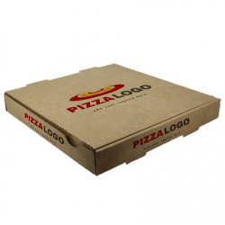 Cajas de pizza kraft familiar extra (47cm) Personalizada 1 cara color