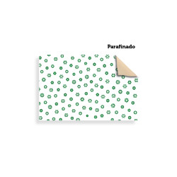 Pliego papel celulosa blanco 24 gr/m² (20.6x30CM) Parafinado 2 caras impresas, 1 o 2 tintas