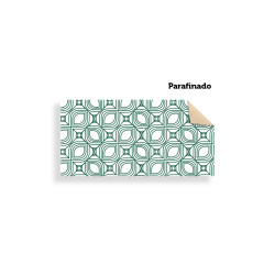 Pliego Papel Celulosa Blanco 24 gr/m² ( 30,5 x 15 cm)  Parafinado 2 Caras Impreso