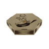 Caja Cartón Kraft para tortilla (24Ø) Personalizada 1-2 Tintas