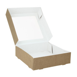 Caja de pastelería y panadería con ventana (18x18x5cm)