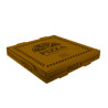 Caja Pizza Cartón Marrón 36 x 36 x 4 cm 1-2 Tintas