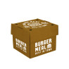 Caja Burguer Micro Canal 122 x 122 x 102 mm Impresa