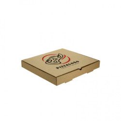 Caixas de pizza kraft pequenas (26cm) Personalizadas 1 face 1 Tinta