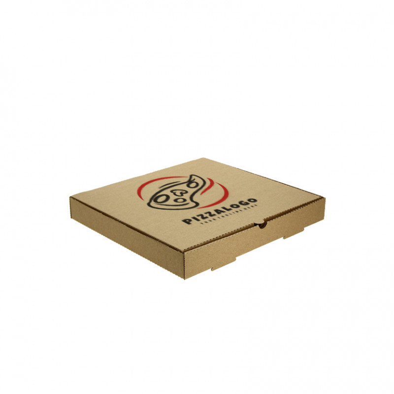 Cajas de pizza kraft pequeña (26cm) Personalizada 1 cara 1 Tinta