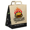 Bolsa Papel Kraft con asas (26+20x32cm) Personalizada