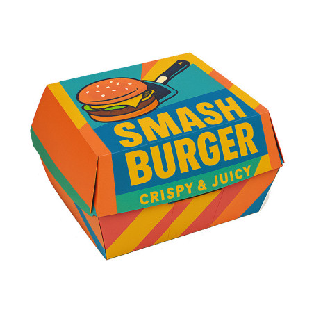 Caja para Hamburguesa XL Kraft (1-4 tintas) | Personalizado Premium