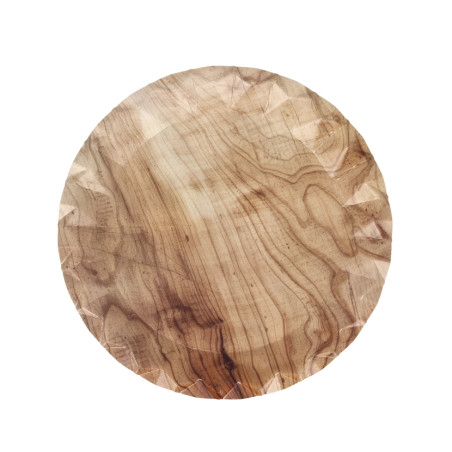 Prato de papelão wood kraft gama Bali (18Ø)