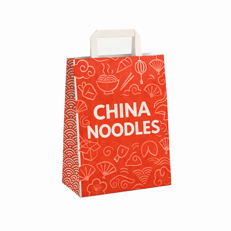 Bolsa de Papel KraftEco (asa plana) | Personalizado Premium