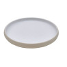Plato de melamina reutilizable michelin sand/white 22Øx2.5cm