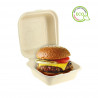 Cajas para hamburguesas fibra kraft (15x15x8cm) | PuntoQpack
