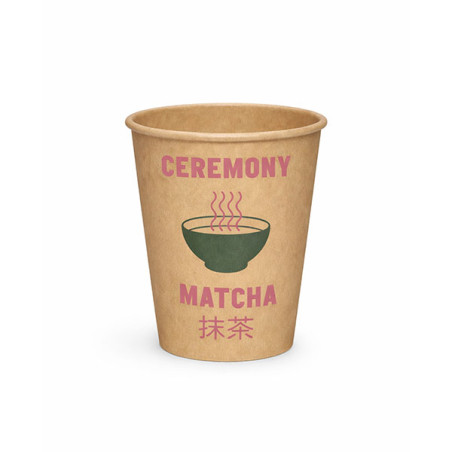 Vasos de cartón kraft para café personalizados 1-4 tintas