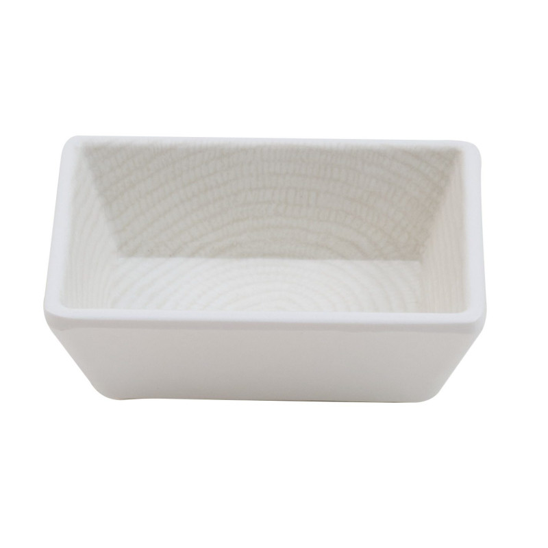 Plato de melamina reutilizable batik 8.3x6.4x2.9cm