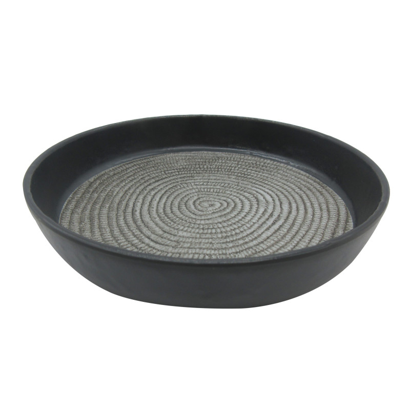 Plato de melamina reutilizable lines 16.4Øx3.3cm