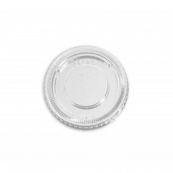 TAPA PET HERMETICA Y TRANSPARENTE PARA SALSAS 62MM