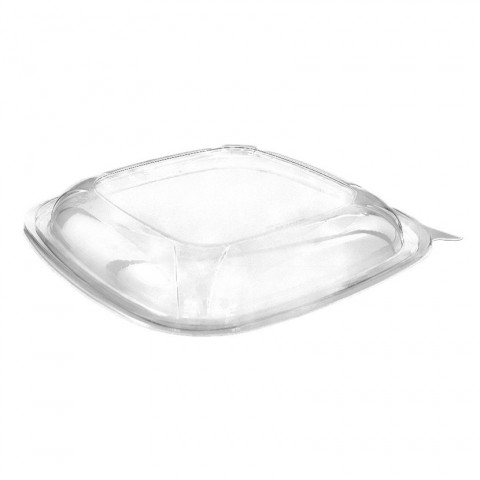 Tampa para Saladeiras Quadradas Pet Transparente e Pretas