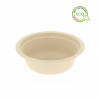 Platos blancos de caña de azúcar Bowl bio compostable (500ml)