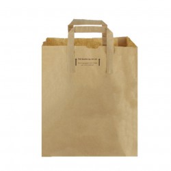 BOLSAS DE PAPEL KRAFT CON ASAS 26X20X32CM