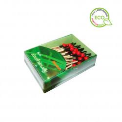  Palillos para brochetas ECO perlas rojas de 7 cm