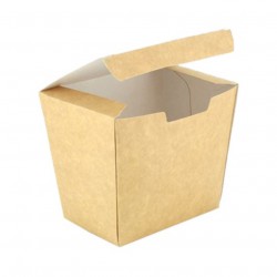 COFRE DE CARTON KRAFT GRANDE PARA FAST FOOD