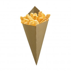 CONE GRANDE DE PAPEL ANTI-GORDURA ECO KRAFT
