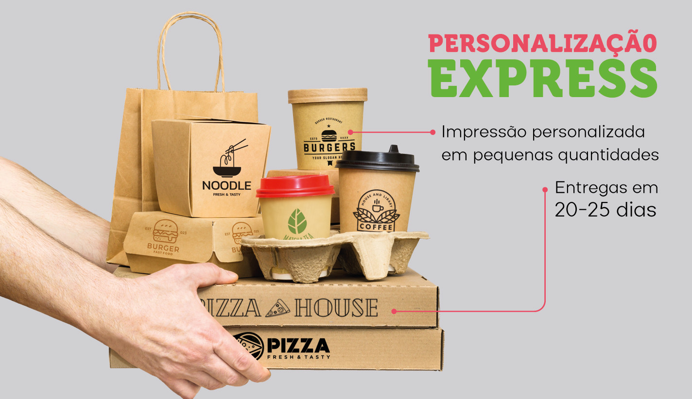 Embalagem take away