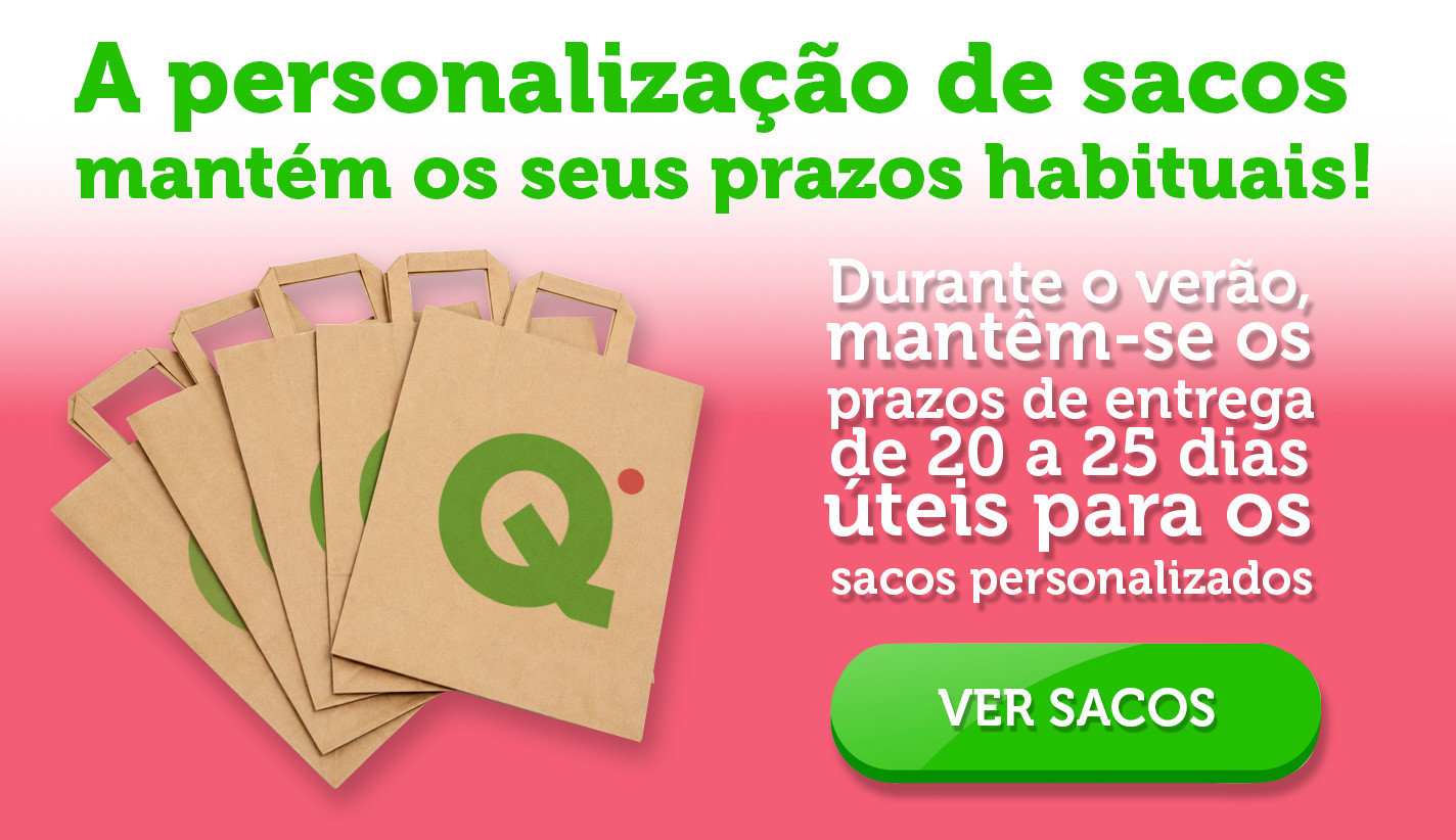 A personalização de sacos